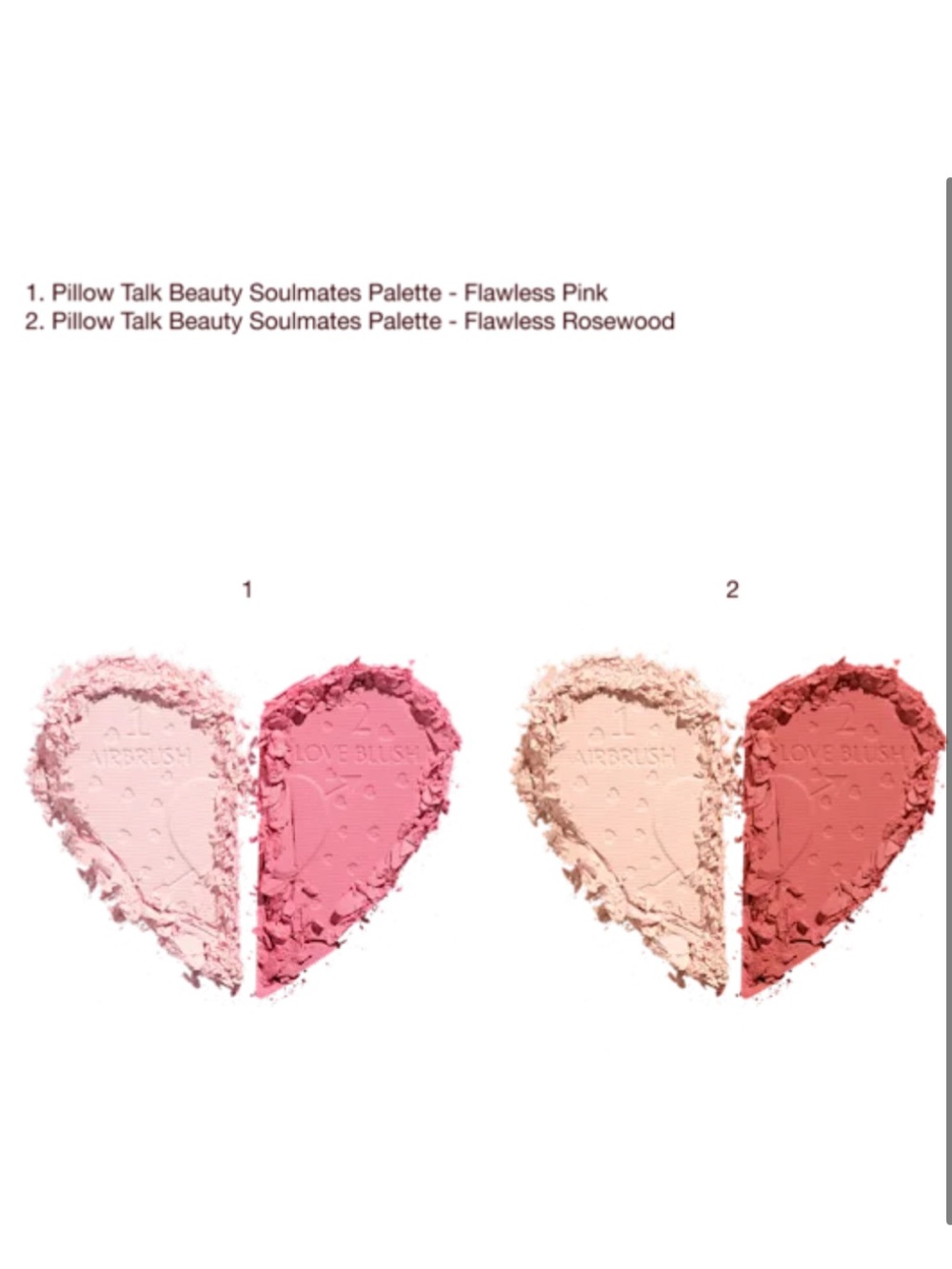 NWT🌷Charlotte Tilbury Pillow Talk Beauty Soulmates Palette in “Flawless Pink” - Picture 14 of 15